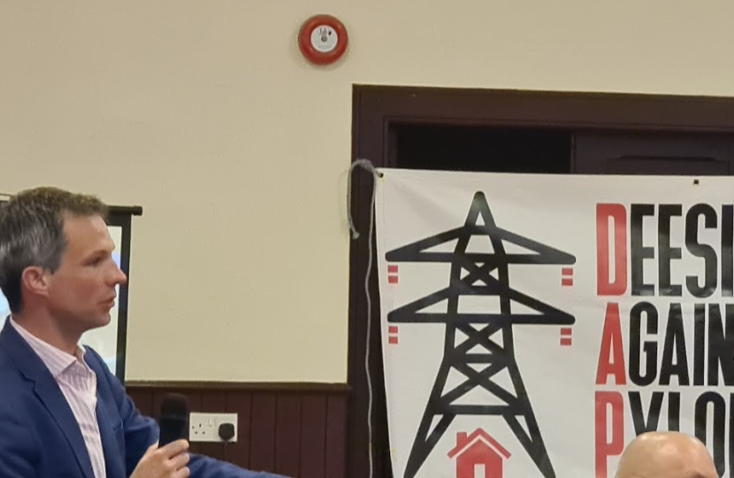 Andrew at a Deeside Against Pylons event