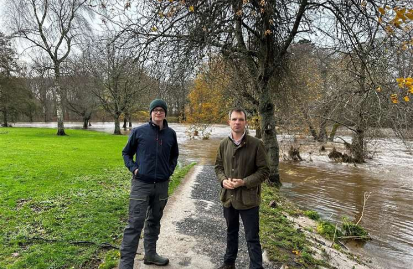 Andrew Bowie MP and Cllr Sam Payne