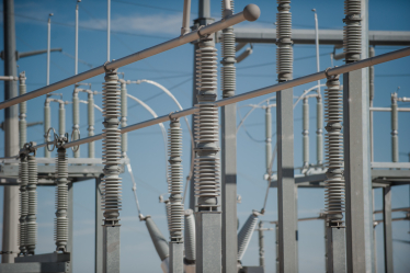 Stock image of a power transformer