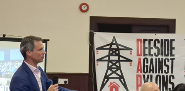Andrew at a Deeside Against Pylons event