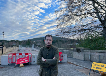 Andrew at Aboyne Bridge